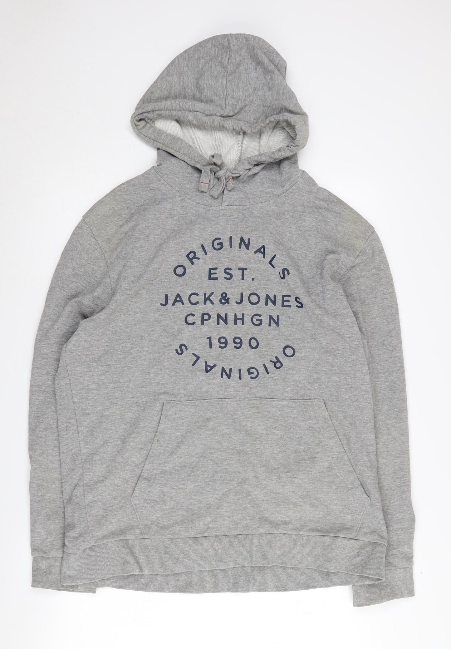 Jack & Jones Men's Grey XL Pullover Hoodie