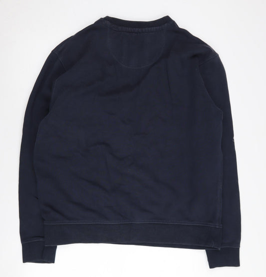 Jack Wills Men's Blue Pullover Sweatshirt L
