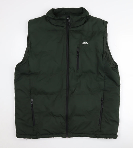 Trespass Men's Green Waterproof Waistcoat XL