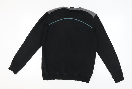 Hugo Boss Men's Black Logo Pullover Sweatshirt Size M