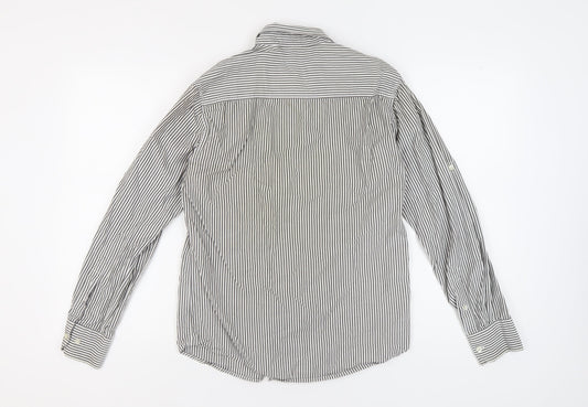 Jack & Jones Men's Striped Shirt, Medium, Casual, Grey