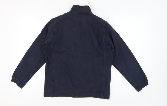 Champion Unisex Blue Fleece Sweatshirt Size S Full Zip