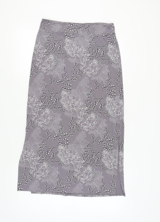 White Stuff Women's Grey Midi Pencil Skirt Size 12