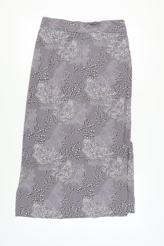 White Stuff Women's Grey Midi Pencil Skirt Size 12