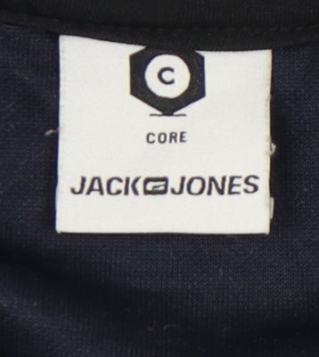 Jack & Jones Men's Grey Full Zip Hoodie - Size M