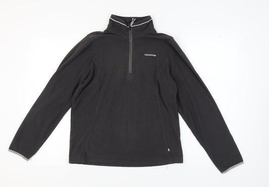 Craghoppers Men's Black 1/2 Zip Fleece Sweatshirt S