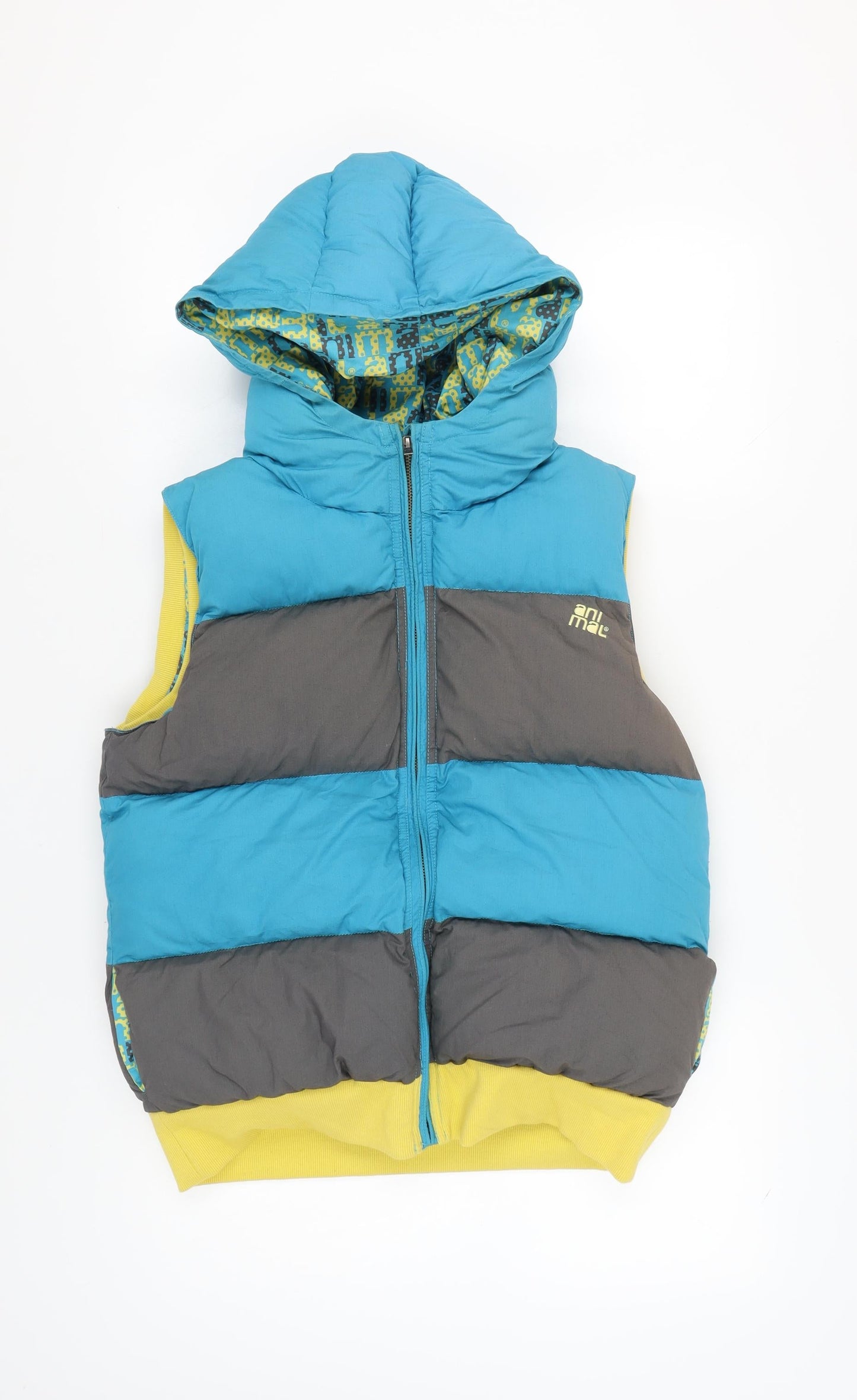 Animal Women's Multicoloured Hooded Waistcoat Size 12