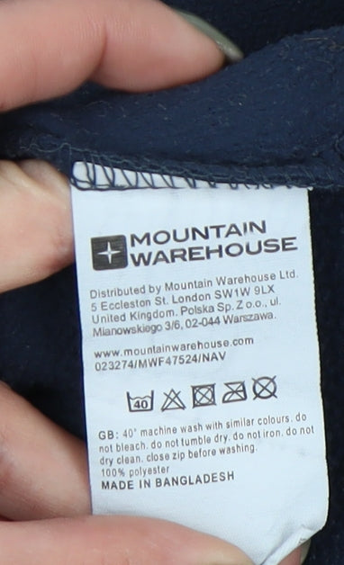 Mountain Warehouse Men's Blue Fleece Pullover Sweatshirt L