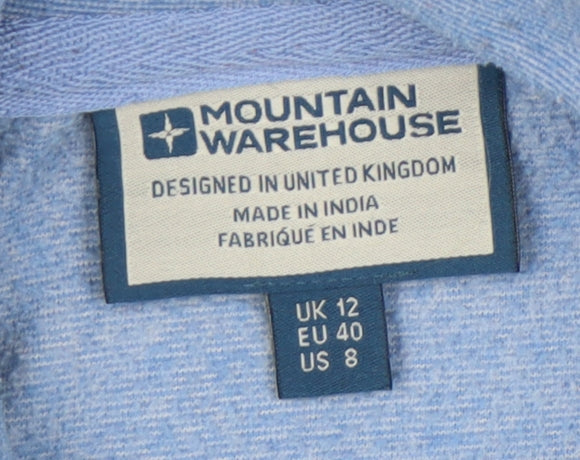 Mountain Warehouse Women's Blue Cowl Neck Sweatshirt Size 12