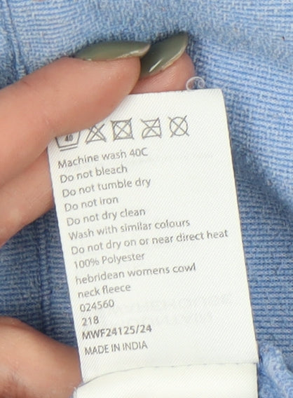 Mountain Warehouse Women's Blue Cowl Neck Sweatshirt Size 12