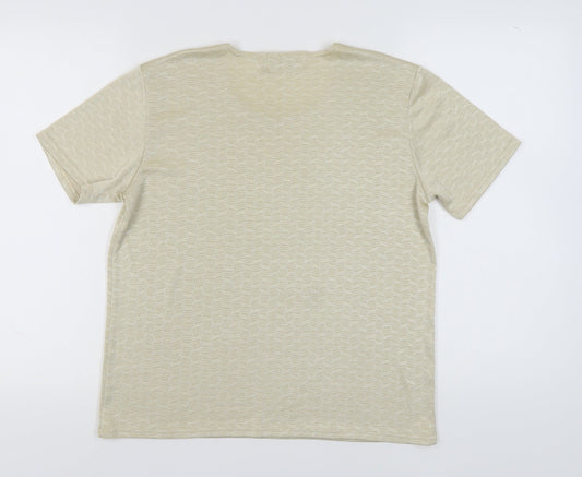 EWM Women's Beige T-Shirt L Round Neck