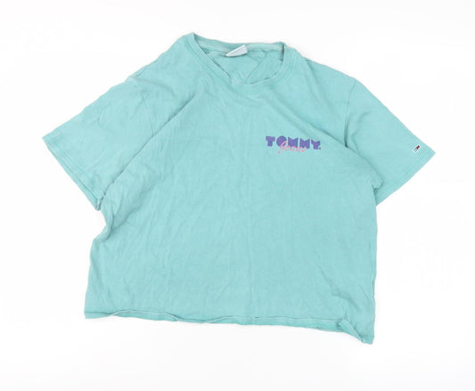 Tommy Jeans Unisex Blue Relaxed Fit Summer T-Shirt S