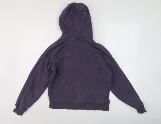 Fila Women's Purple Pullover Hoodie - Size S, Logo Accent