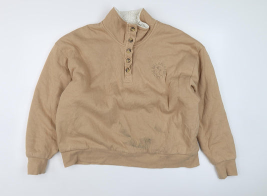 Billabong Men's Beige XL Henley Sweatshirt