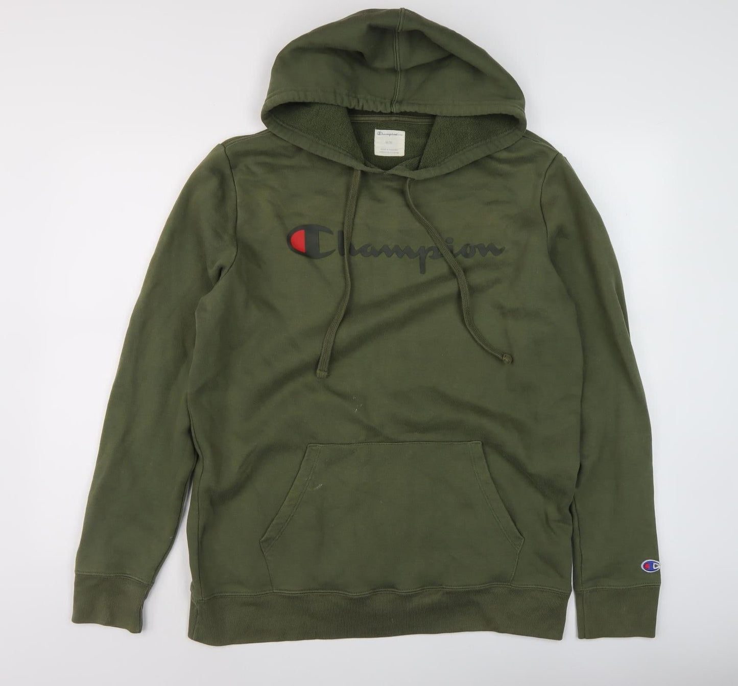 Champion Men's Green Medium Pullover Hoodie