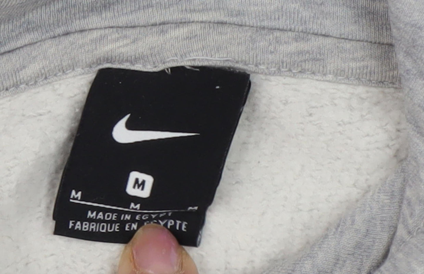 Nike Men's Grey Pullover Hoodie - M