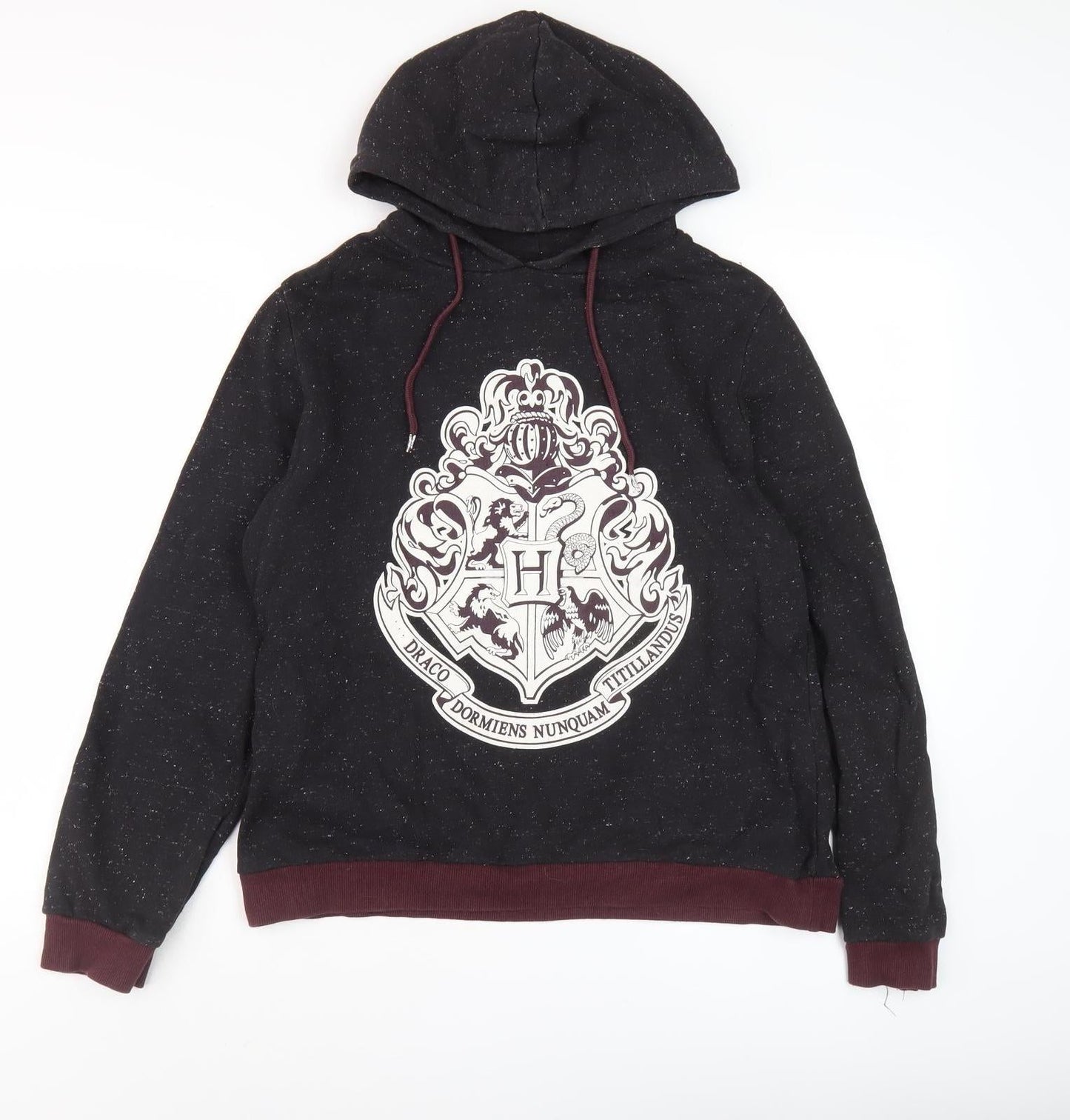 Harry Potter Black Hoodie, Unisex Adults Size 14, Hogwarts Logo