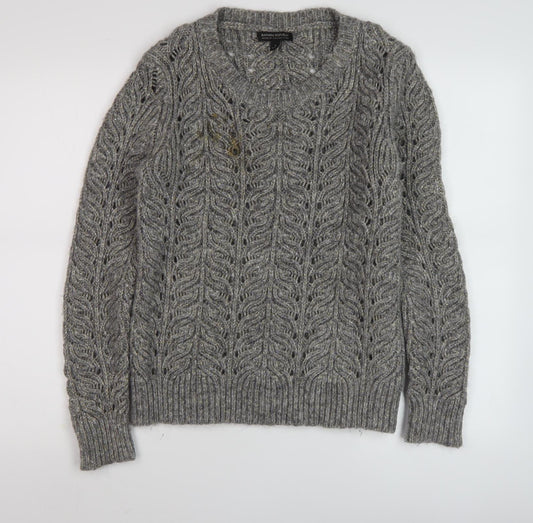 Banana Republic Grey Wool Pullover Jumper, Women S, Casual