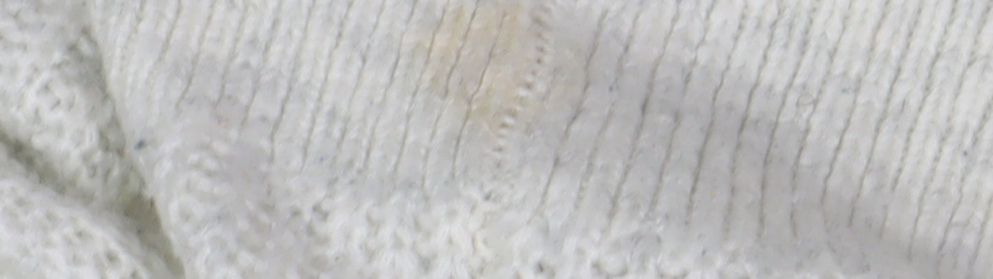 Fat Face Women's Ivory Cable-Knit Cardigan Size 6