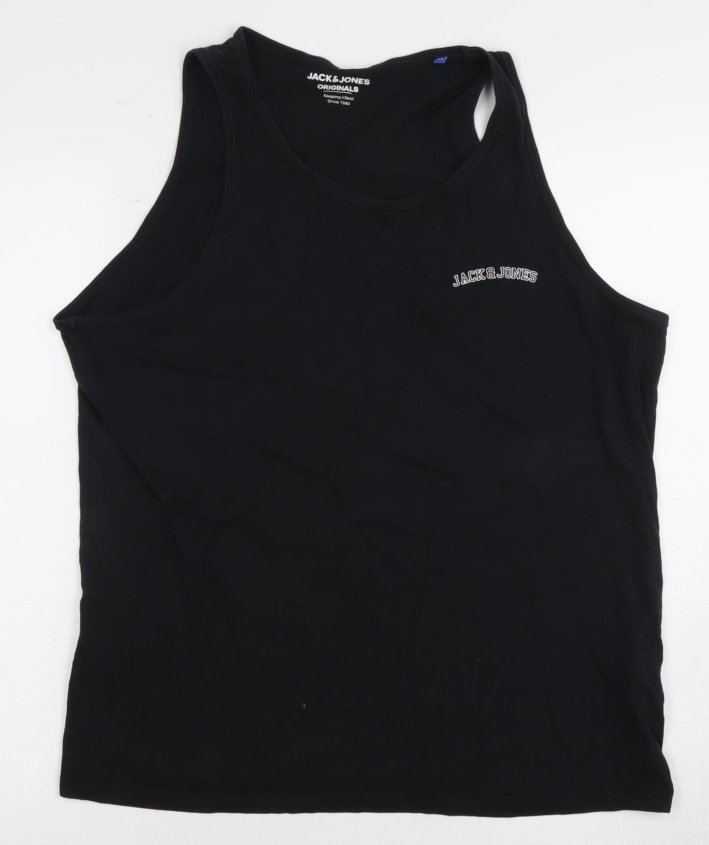 Jack & Jones Black Tank - XL - Unisex Adults Casual Wear