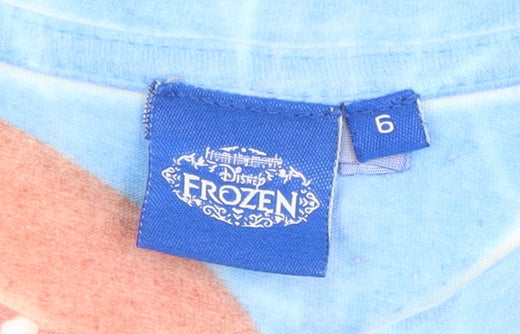 Disney Frozen Blue T-Shirt Teens Size 6