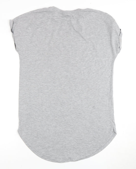 Disney Women's Grey Mickey Mouse T-Shirt, S, Casual Style