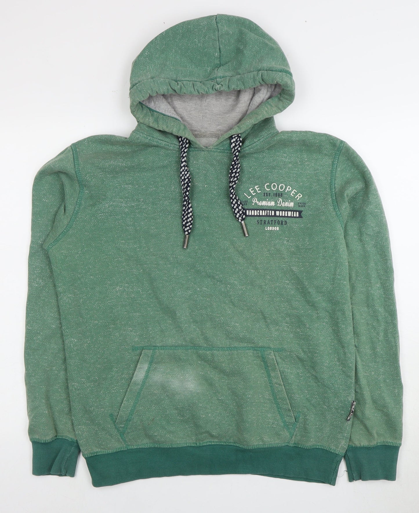 Lee Cooper Men's Green Pullover Hoodie Size L