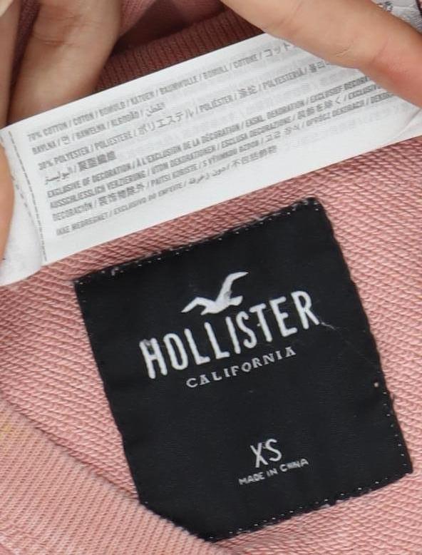 Hollister Pink Women's XS Pullover Sweatshirt