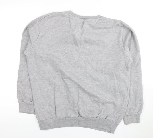 Disney Grey Mickey Mouse Unisex Sweatshirt, Size 12 UK