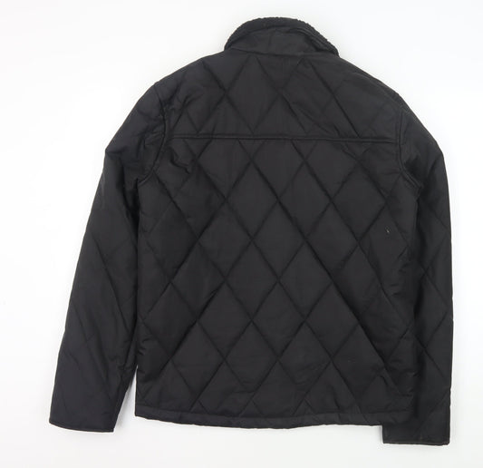 Pierre Cardin Men's Quilted Black Jacket - Size S