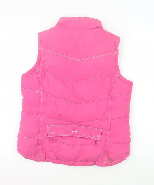 Joules Women's Pink Waistcoat M Padded Casual