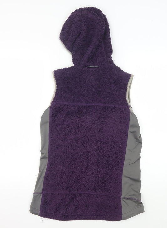 TOG24 Women's Hooded Purple Fleece Jacket Size 8-10