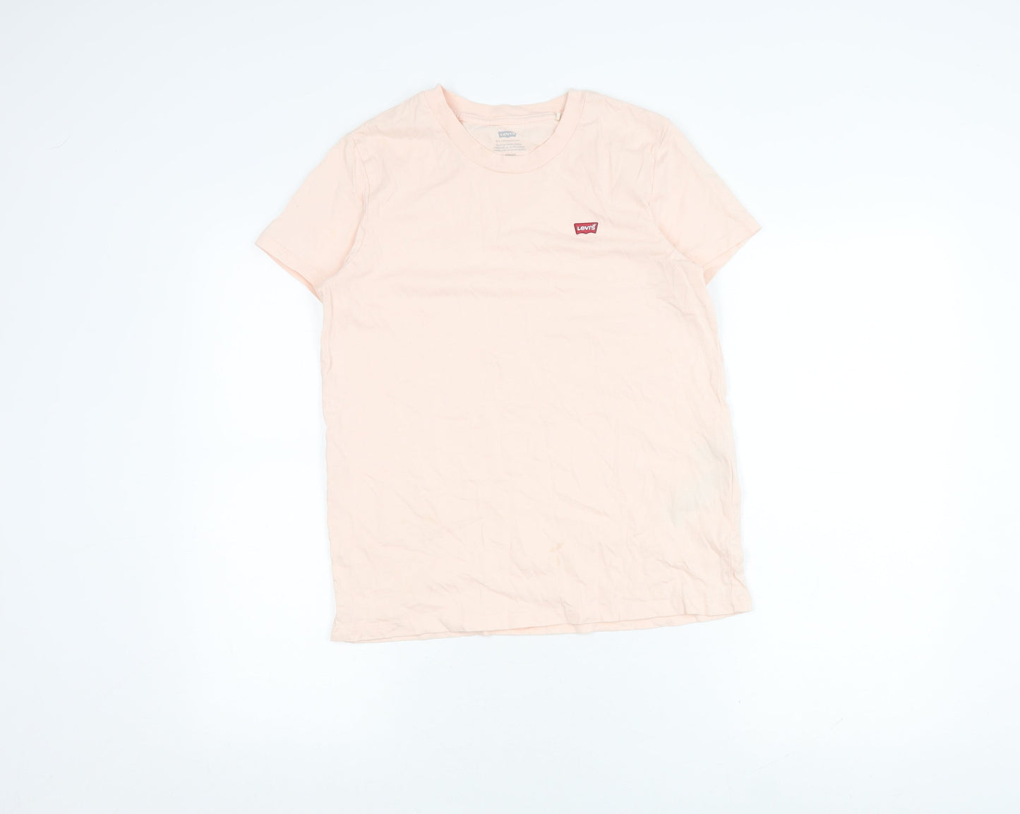 Levi's Women's Pink T-Shirt, Size S, Cotton, Casual Style