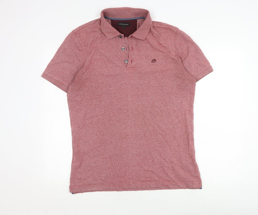 Banana Republic Men's Red Polo Shirt Size L