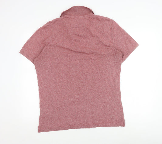 Banana Republic Men's Red Polo Shirt Size L