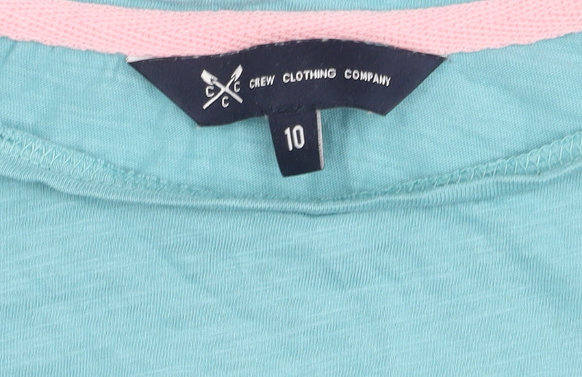 Crew Clothing Blue Cotton Women's Top Size 10