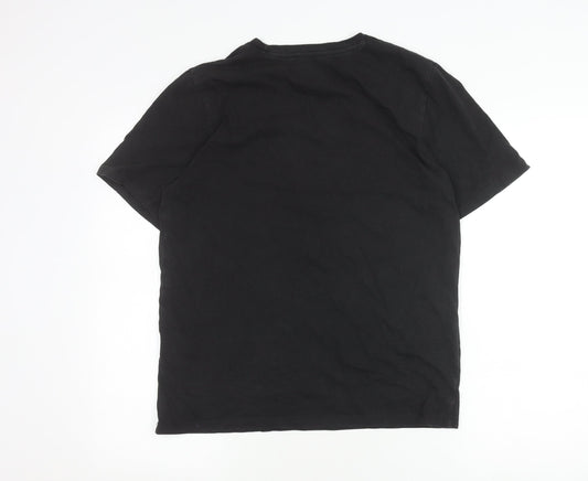 Jack & Jones Men's Black Crew Neck T-Shirt Size L