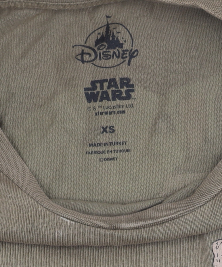Disney Star Wars XS Men's Green Graphic T-Shirt