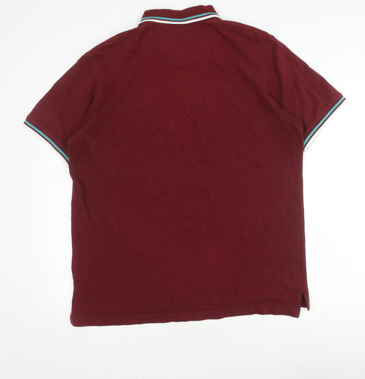 Pierre Cardin Men's XL Maroon Polo Shirt