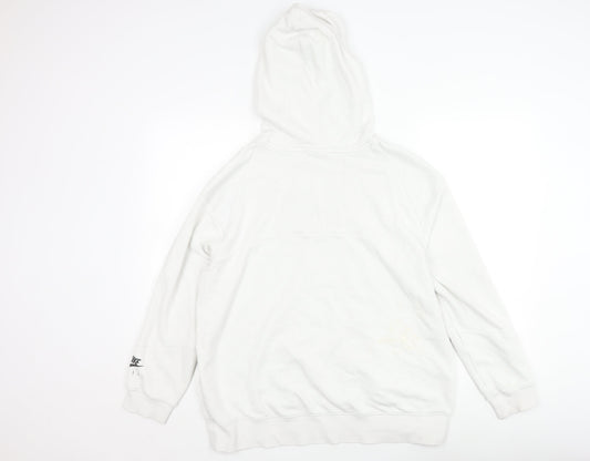 Nike Men's White Pullover Hoodie - Size S