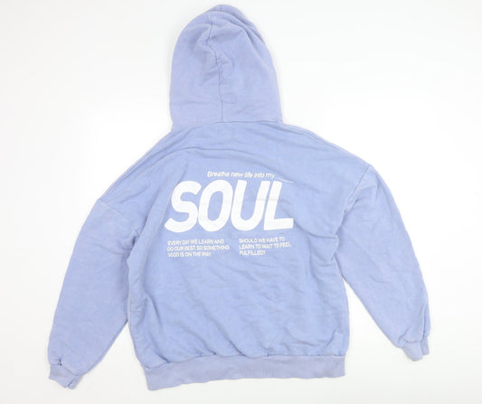 Pacific Republic Blue Teen Pullover Hoodie, Size S