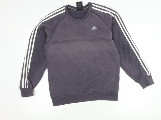 Adidas Men's Grey Pullover Sweatshirt S