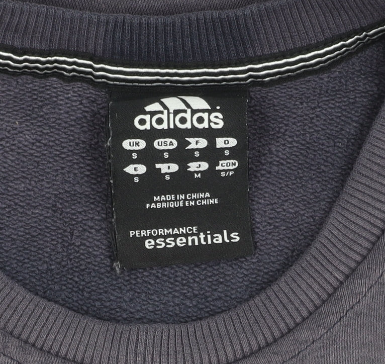 Adidas Men's Grey Pullover Sweatshirt S