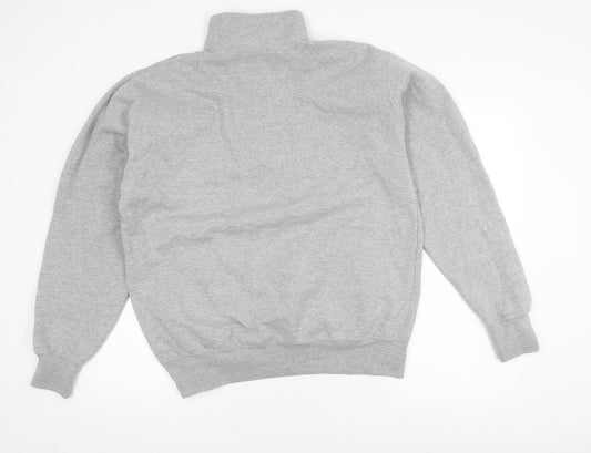 Champion Men's Grey College Logo Sweatshirt L