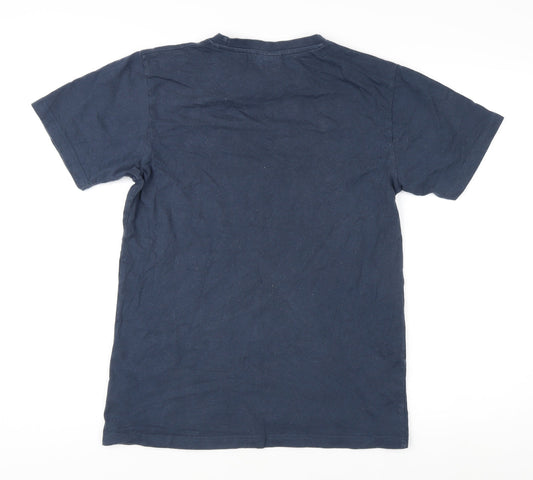 Ellesse Blue Unisex T-Shirt, Size 8, Casual Jersey Crew Neck