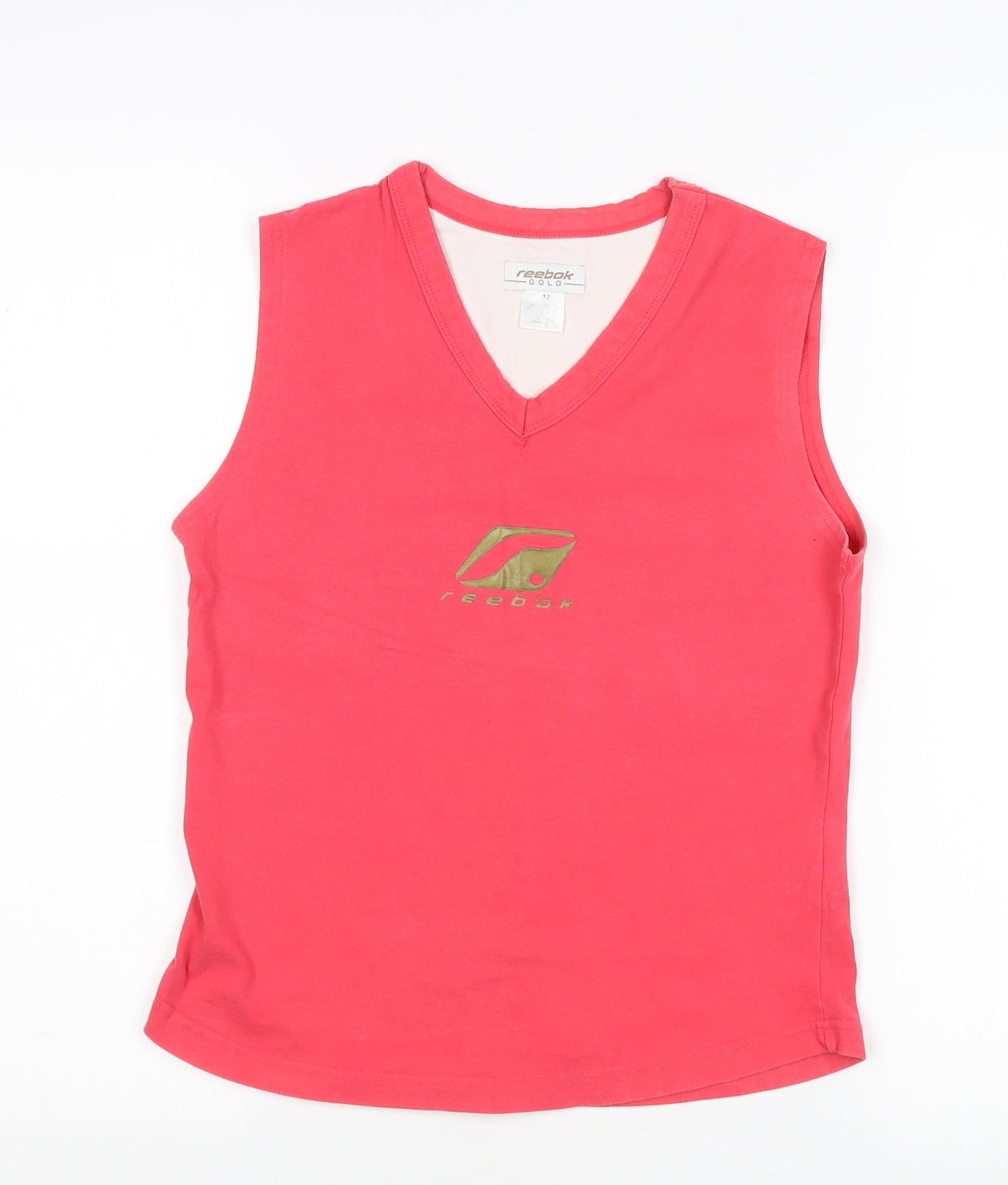 Reebok Women's Red Sleeveless Tank Top Size 12