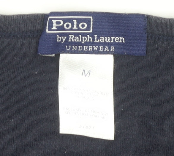 Polo by Ralph Lauren Blue V-Neck T-Shirt M
