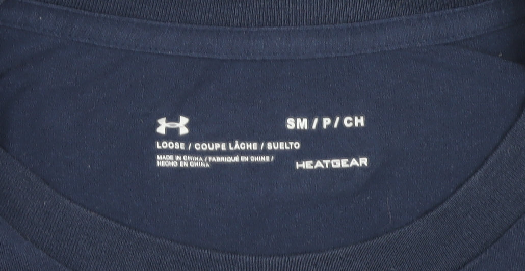 Under Armour Men's Blue Graphic Sports T-Shirt, Size S