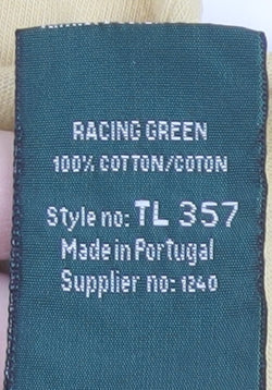 Womens UK Size 14 Racing Green Beige 100% Cotton T-Shirt