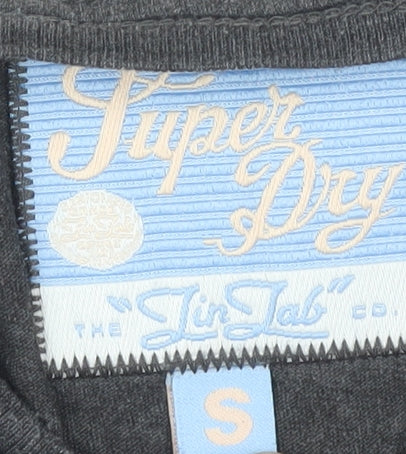 Superdry Women's Black T-Shirt, Size S, Casual Style